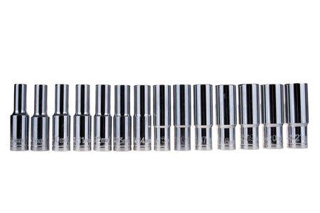 &Inzet - Set lange doppen 1/2" 8-21mm CRV