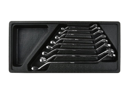 Offset dubbele dopsleutelset 6-22 mm lade-inlegttray (8 stuks)