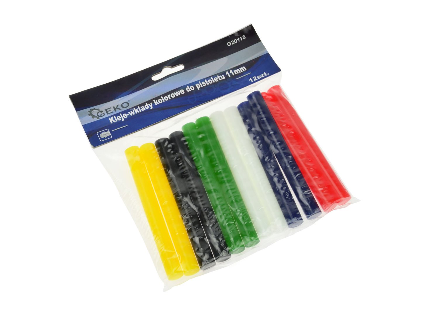 Gekleurde lijmpatronen 11mm 12 stuks voor lijmpistool
