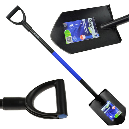 Puntige graafspade met stalen D-handvat
