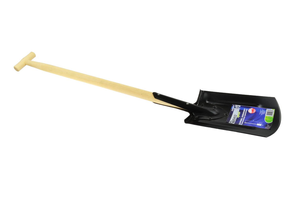 Tuinspade met houten D-handvat