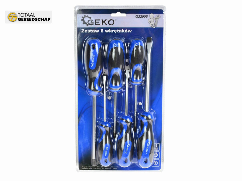 Screwdriver Set Philips & Slotted 6pcs