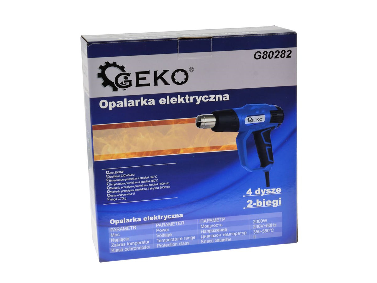 Heteluchtpistool 2000W houder + 4 stuks accessoires