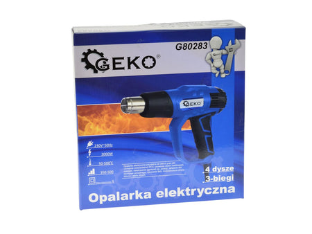 Heteluchtpistool 2000W vermogensregeling + 4 stuks accessoires