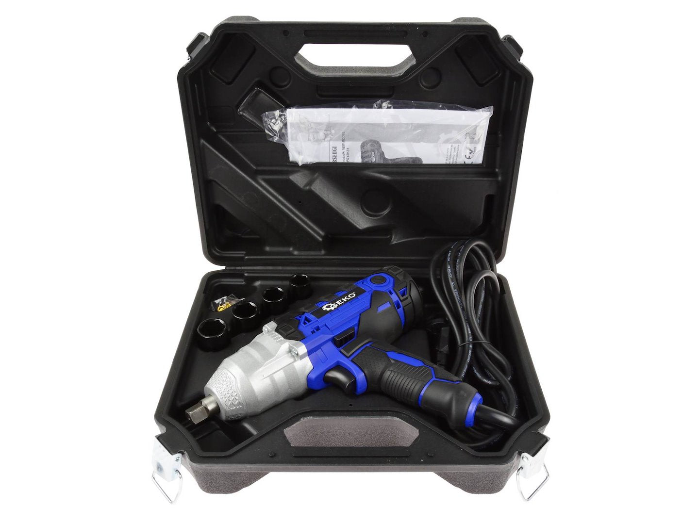 450W Elektrische slagmoersleutel 230V 1/2" aandrijving + doppen NIEUW MODEL