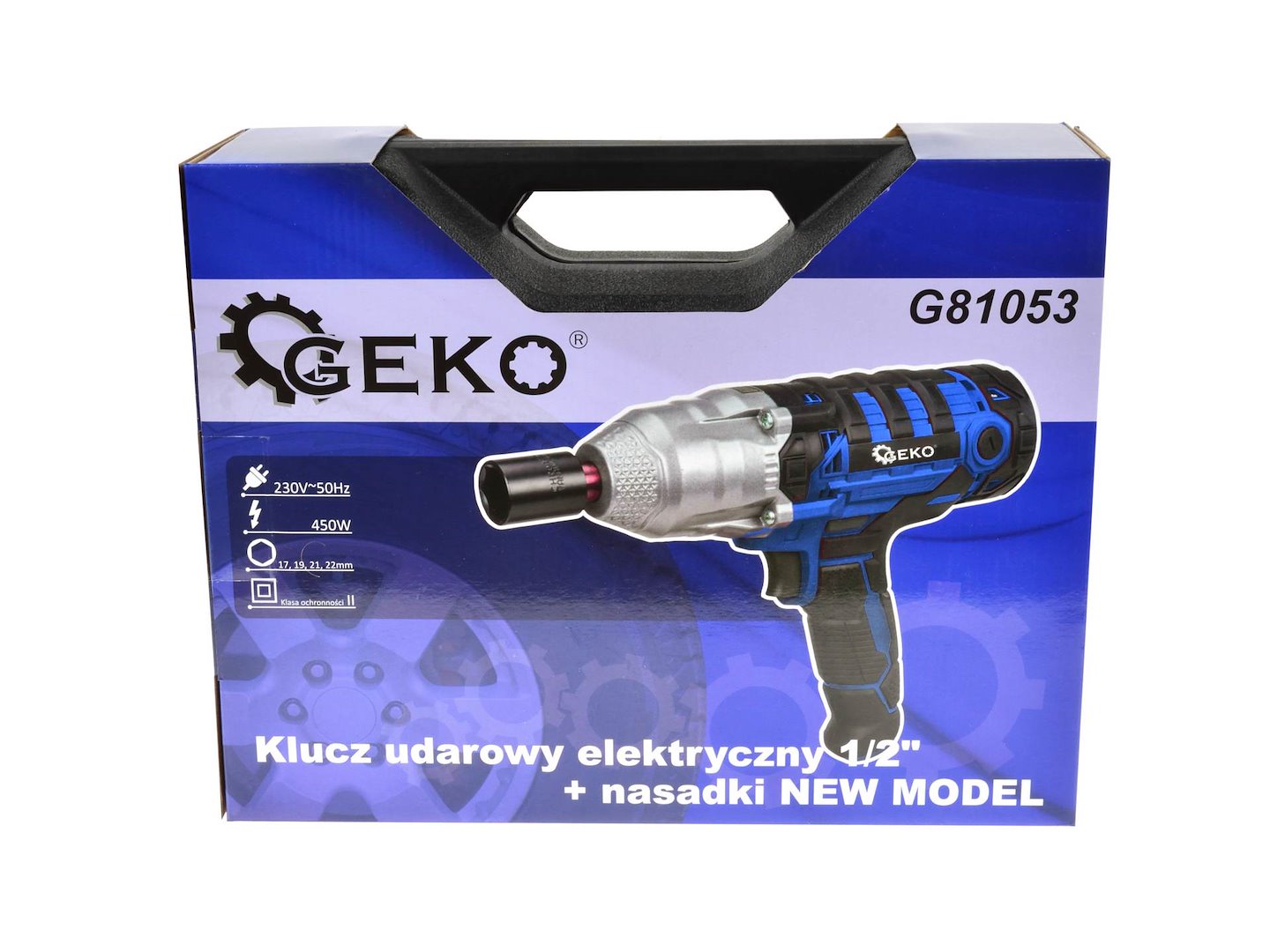 450W Elektrische slagmoersleutel 230V 1/2" aandrijving + doppen NIEUW MODEL