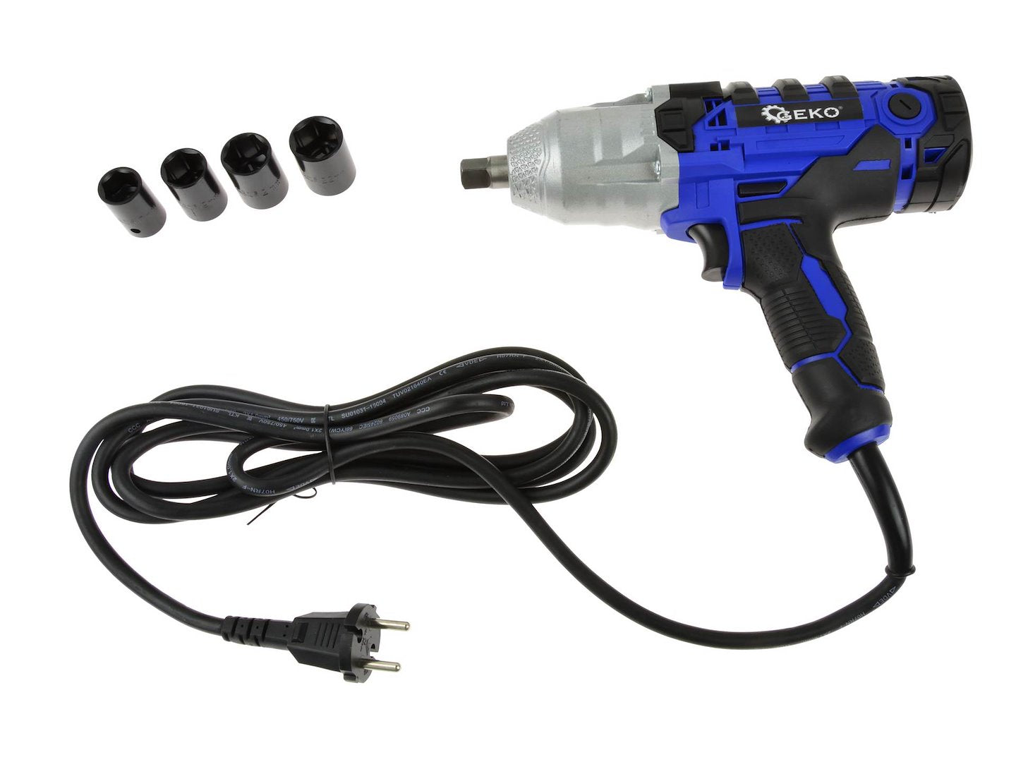 450W Elektrische slagmoersleutel 230V 1/2" aandrijving + doppen NIEUW MODEL