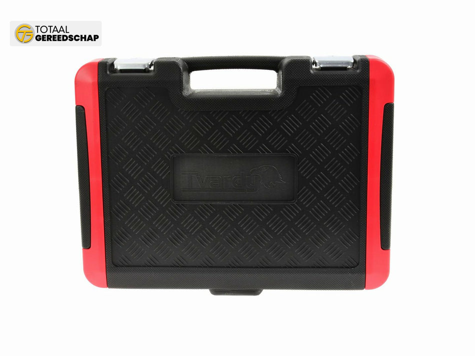 TVARDY Mechanics Tools Set Polished Chrome 72 pcs 1/2" & 1/4" Drive