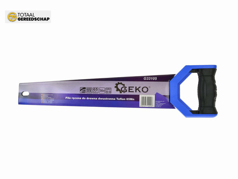 Double Sided Hand Saw 400mm PTFE 65Mn with cover