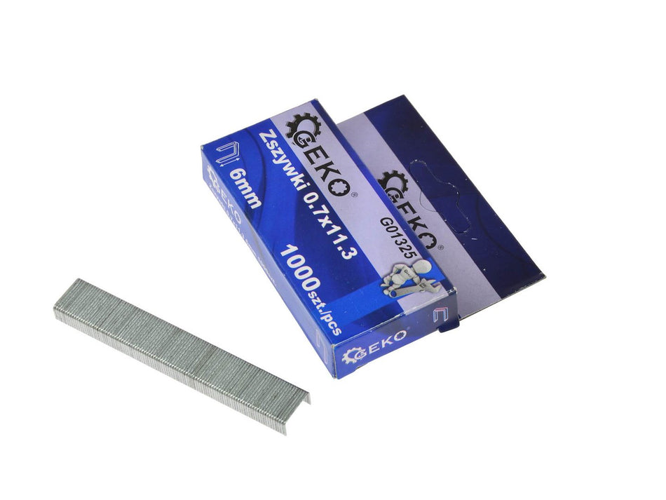 Nietjes 0,7 x 11,3 mm 6 mm 1000 stuks