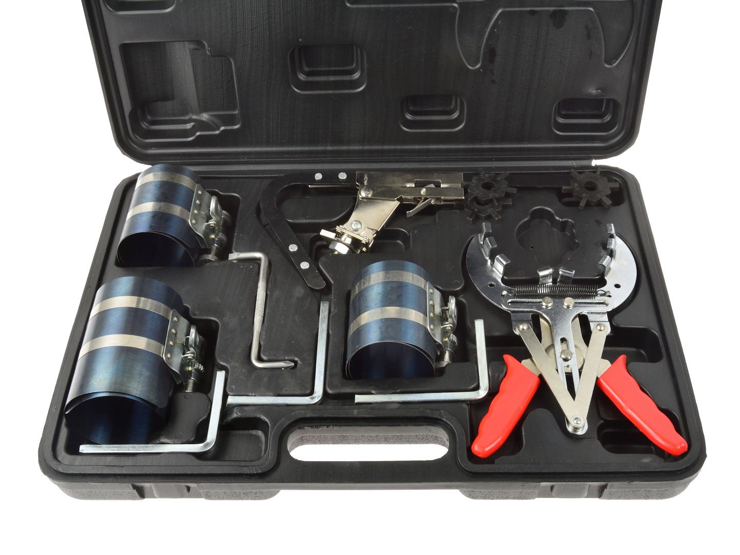 Zuigerverencompressor set met ratelsleutel 3", 3.5", 4"