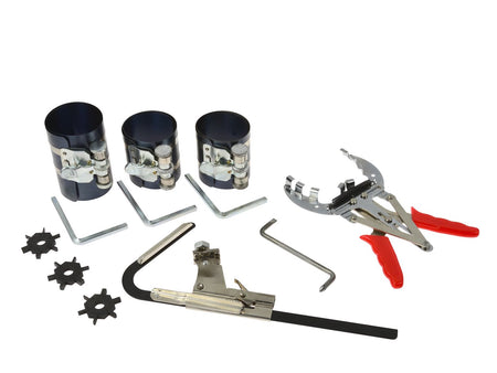 Zuigerverencompressor set met ratelsleutel 3", 3.5", 4"
