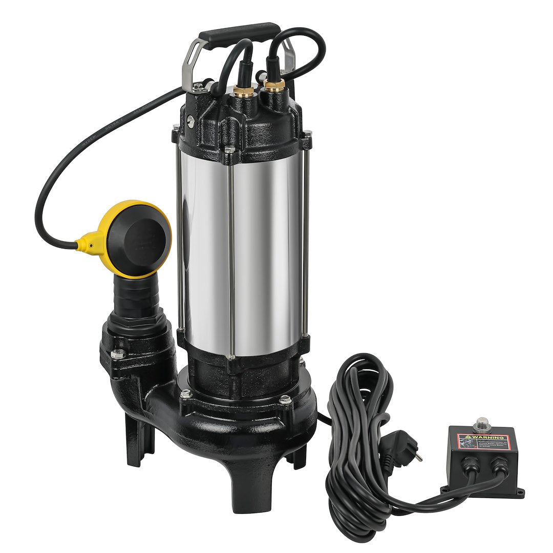 Rioolpomp met mes en vlotterschakelaar 1.1KW