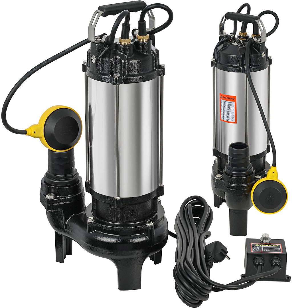 Rioolpomp met mes en vlotterschakelaar 1.1KW