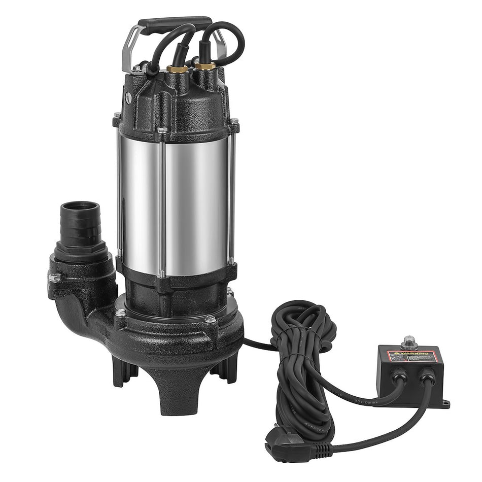Rioolpomp met mes en vlotterschakelaar 1.5KW