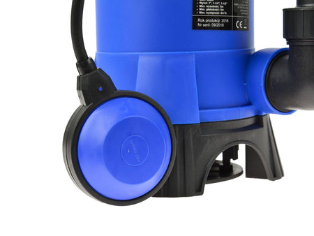 Plastic dompelbare vuilwaterpomp met vlotterschakelaar 400W type 2