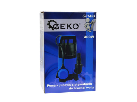 Plastic dompelbare vuilwaterpomp met vlotterschakelaar 400W type 2