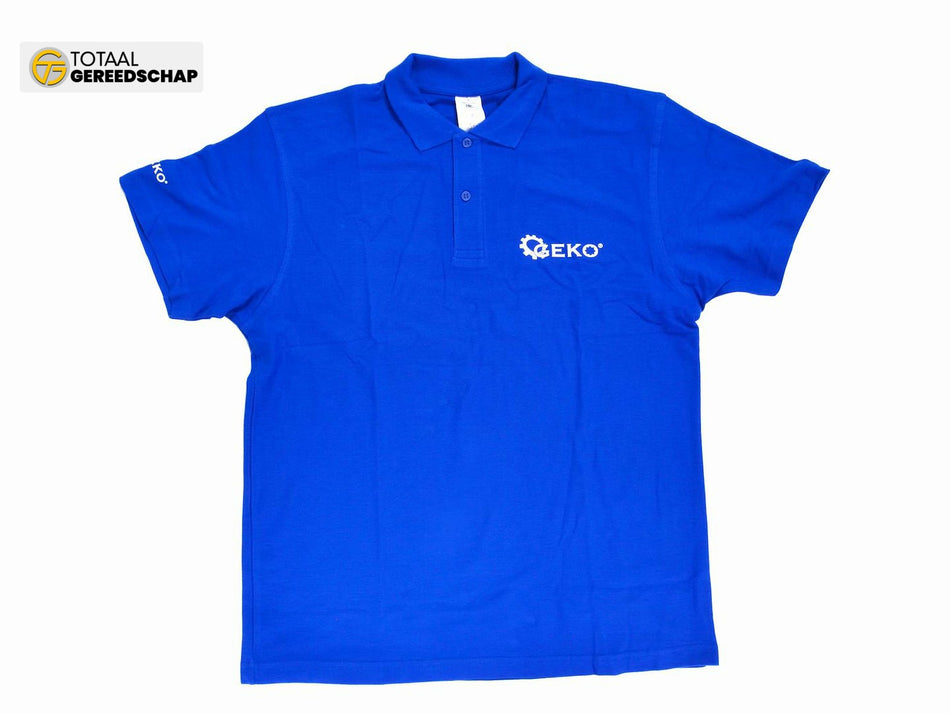 Royal Blue Short-sleeved Polo Shirt Geko size XXL