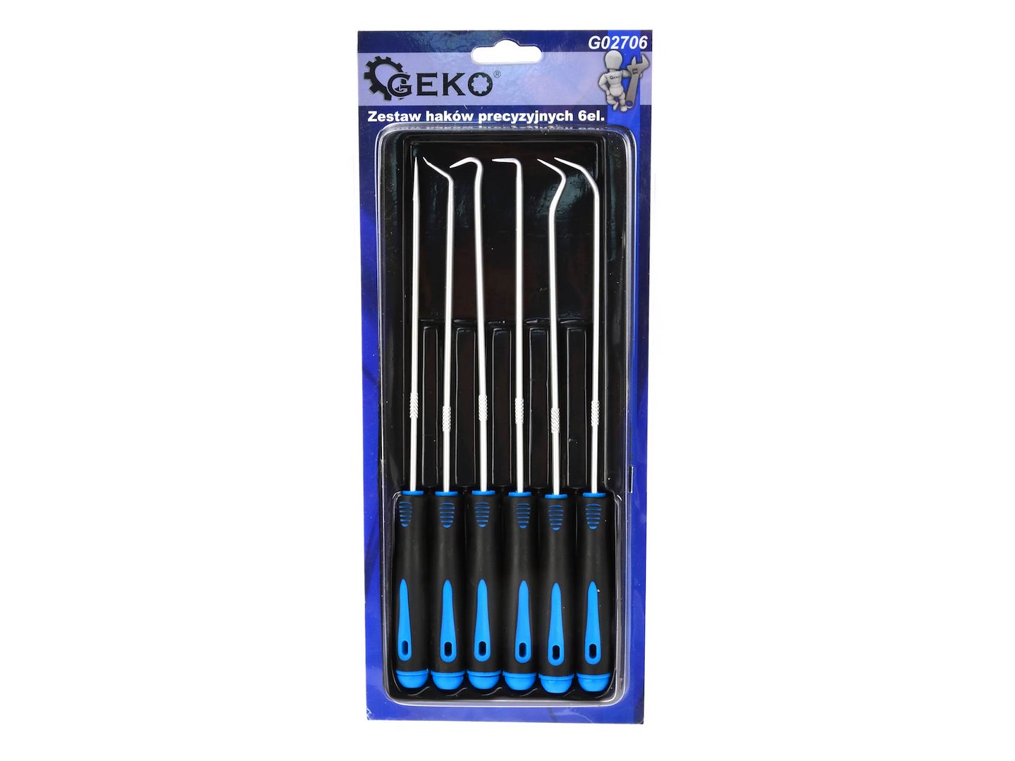 6-delige haak- en pikhaken set 240mm