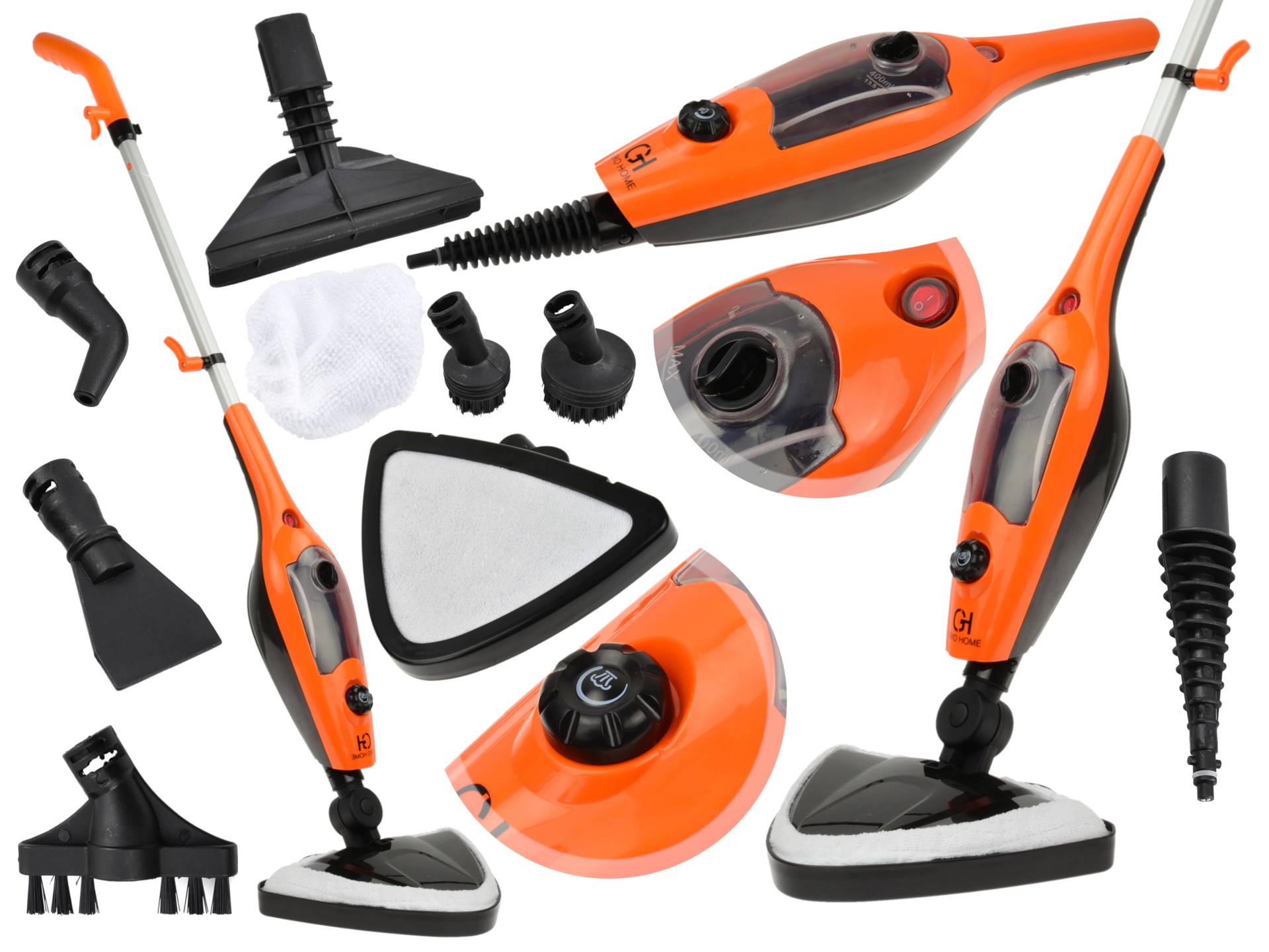 Stoommop met accessoires