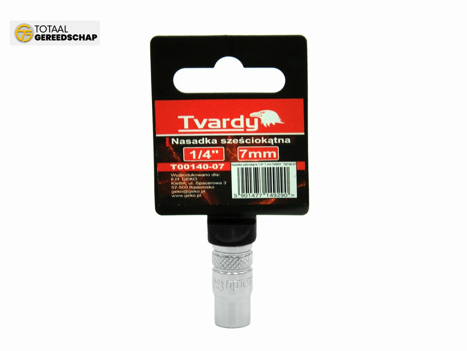 Hex socket 6 pt 1/4" - 7 mm