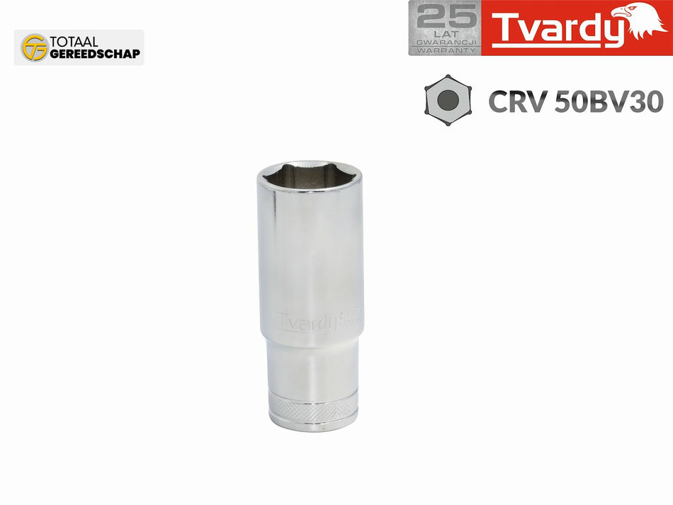 Hex deep socket 6pt 1/4" - 6mm