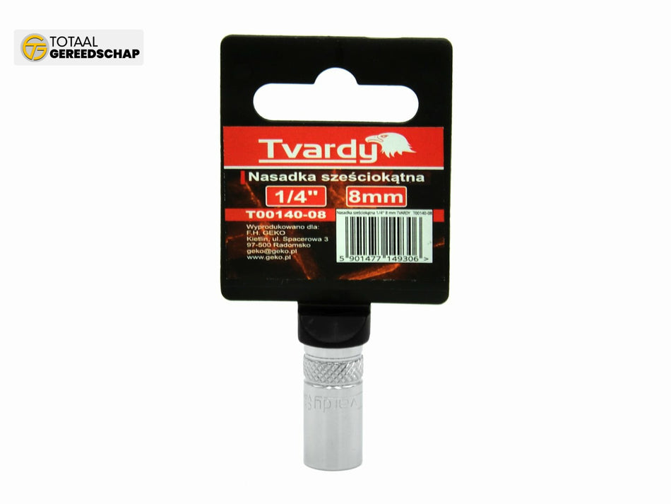 Hex socket 6 pt 1/4" - 8 mm