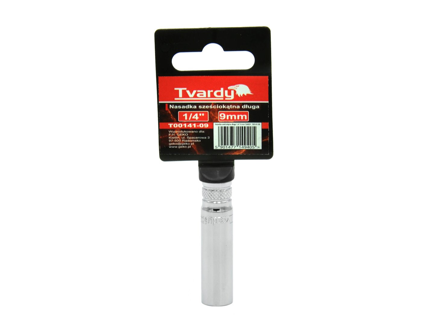 Zeskant diepe dop 6 kt 1/4" - 9 mm