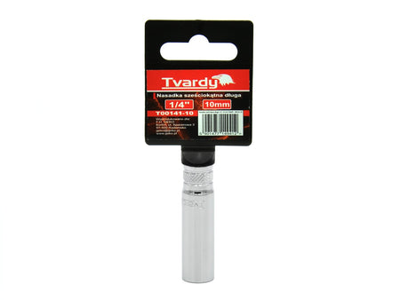 Zeskant diepe dop 6 kt 1/4" - 10 mm