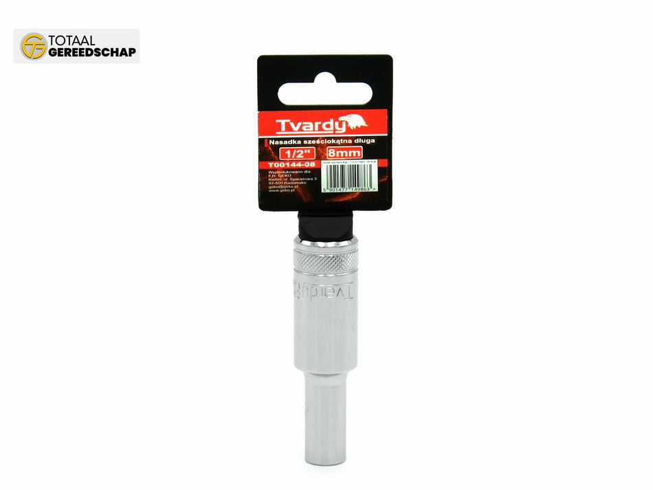 Hex deep socket 6 pt 1/2" - 8 mm