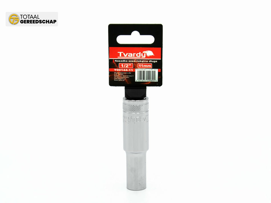 Hex deep socket 6 pt 1/2" - 11 mm