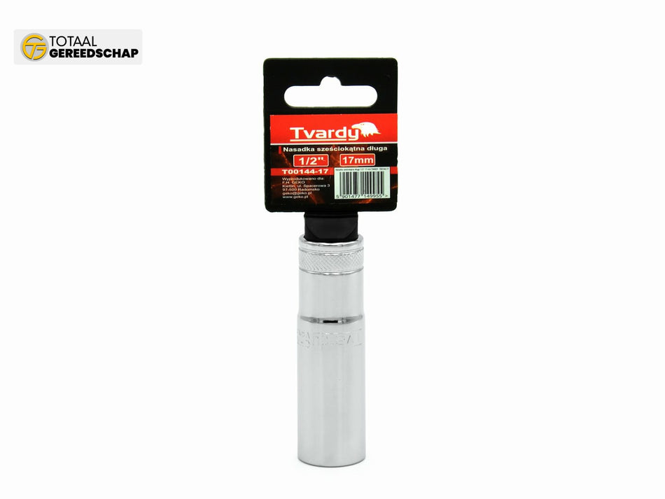 Hex deep socket 6 pt 1/2" - 17 mm