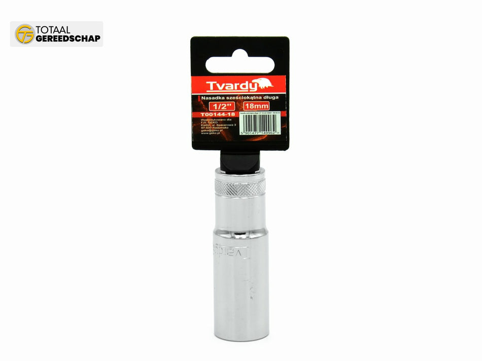 Hex deep socket 6 pt 1/2" - 18 mm