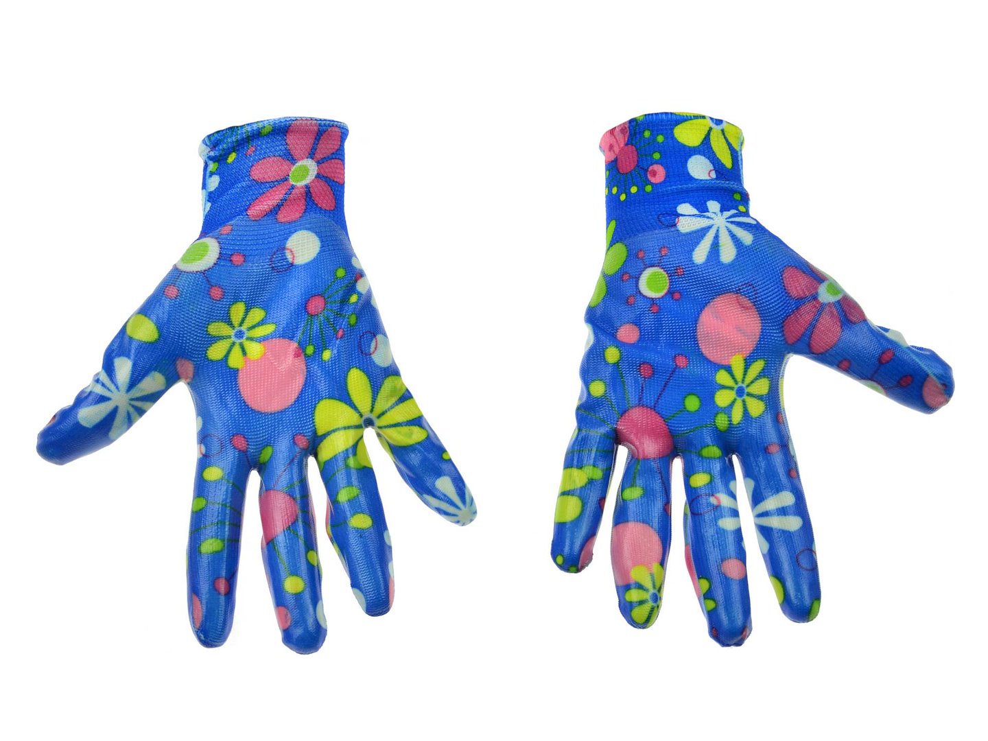 Dames werkhandschoenen met nitrilcoating maat 8