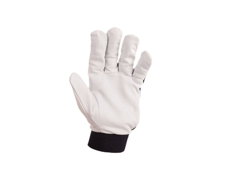 Leren montagedhandschoenen, geitenleer - klittenband, maat 9 (12/120)
