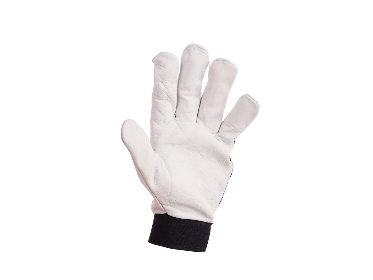Leren montagedhandschoenen, geitenleer - klittenband, maat 10 (12/120)