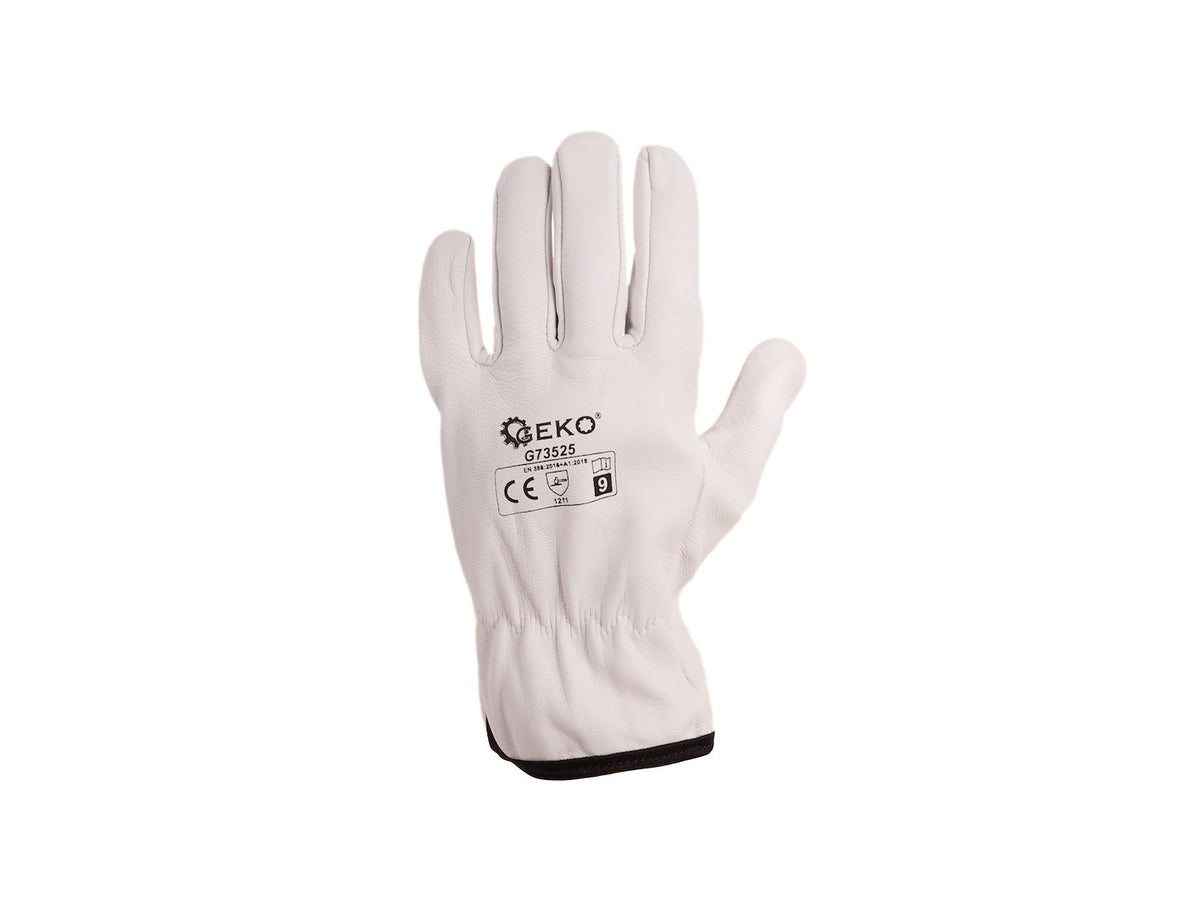 Geitenleren handschoenen, vleugelduimen maat 9