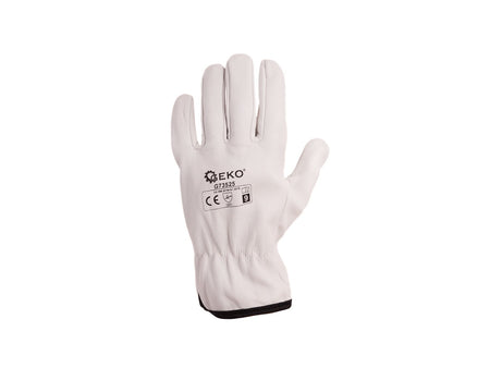 Geitenleren handschoenen, vleugelduimen maat 9