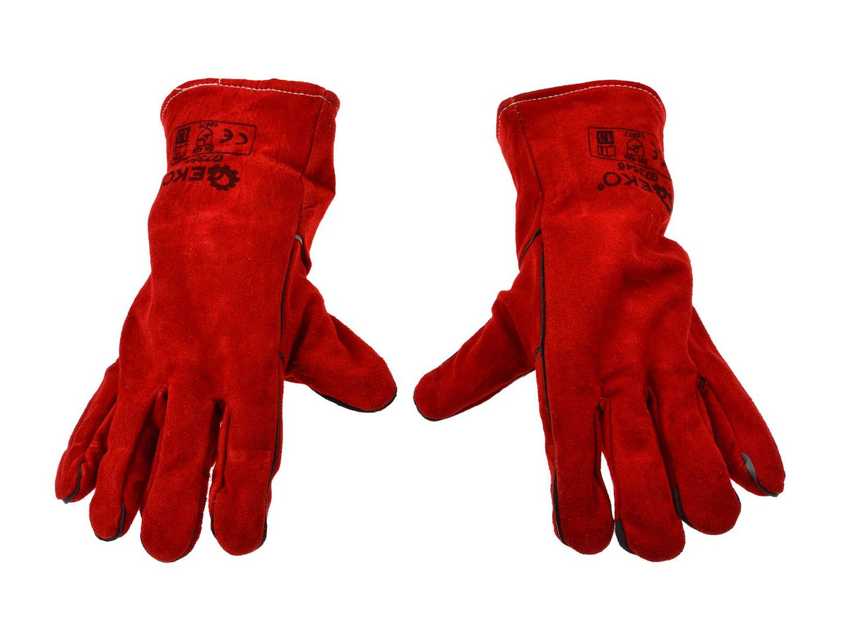 Handschoenen van koeien-splitleer