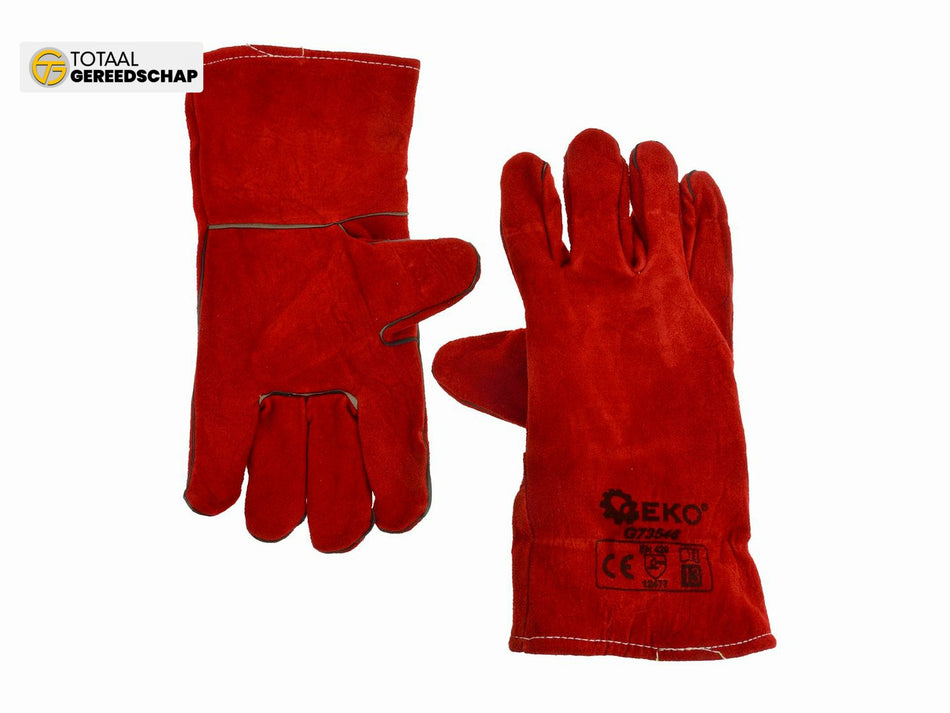 Cow split leather gloves