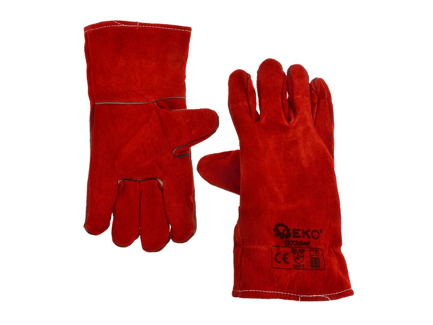 Handschoenen van koeien-splitleer