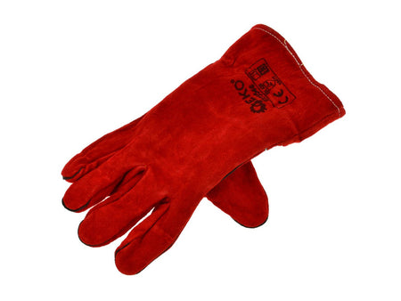 Handschoenen van koeien-splitleer