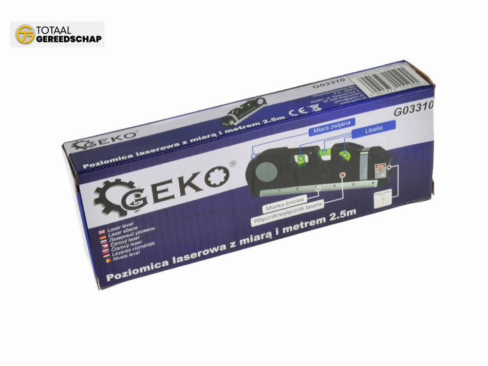 Multipurpose Laser Level with 2.5m Measure Tape Ruler