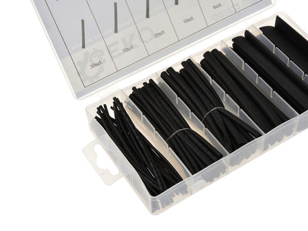Assortiment krimpkous zwart 100 stuks