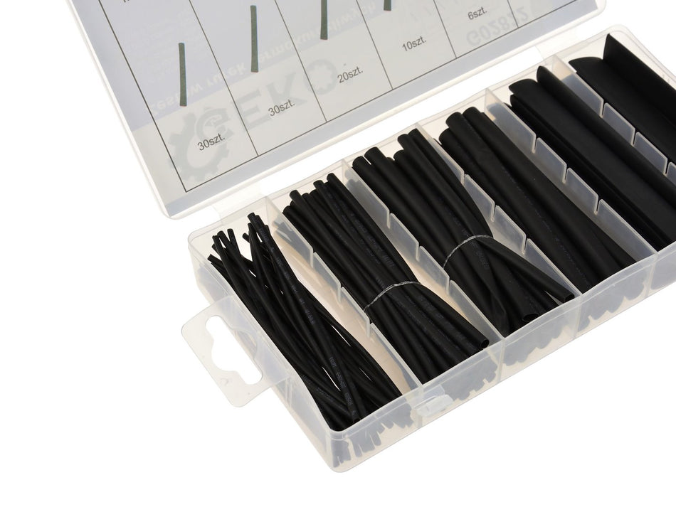 Assortiment krimpkous zwart 100 stuks