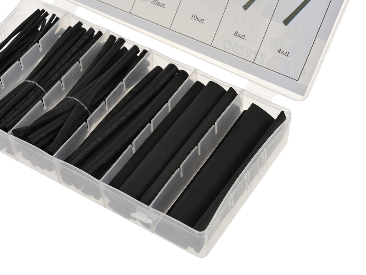 Assortiment krimpkous zwart 100 stuks