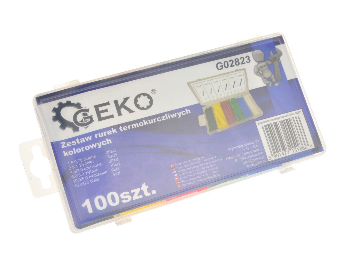 Assortiment krimpkous gekleurd 100 stuks