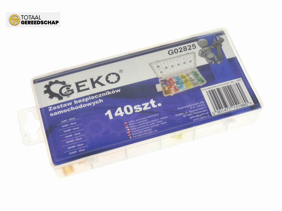 140pcs mini auto fuse set