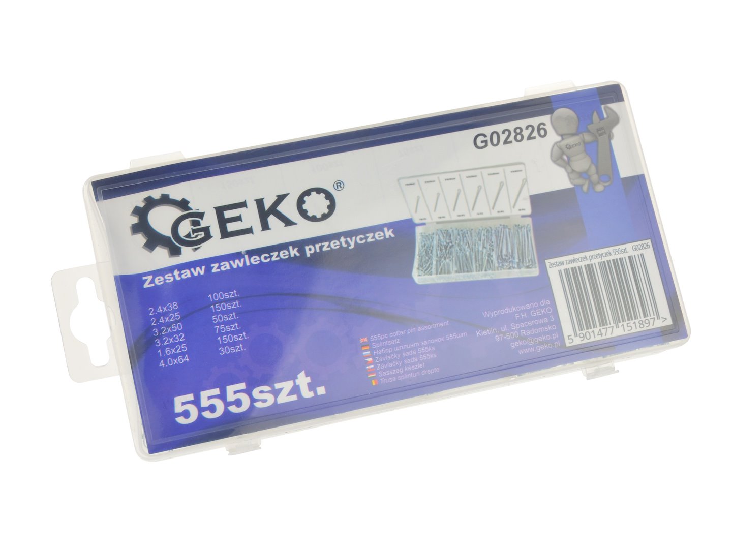 Splintassortiment 555 stuks