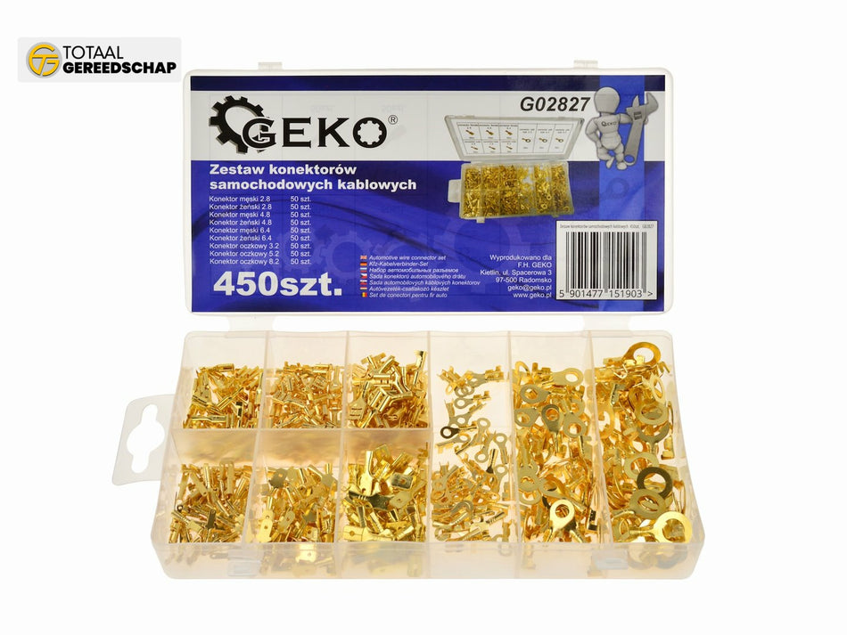 Auto Non Insulated Terminal Connector Kit 450 pcs
